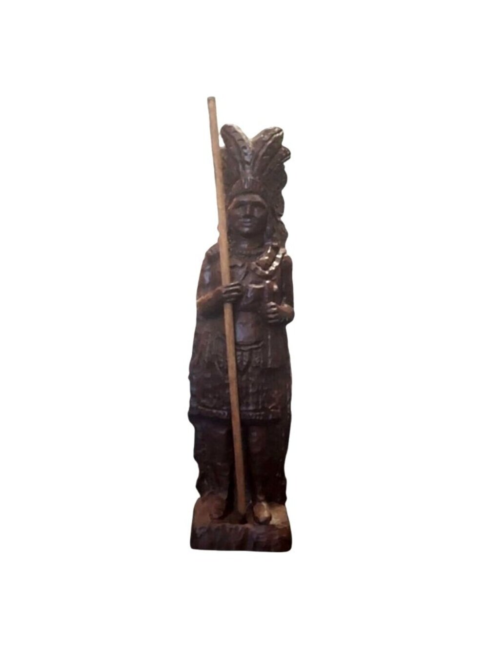 Red Mill Cigar Store Native American Chief Resin Composite Figurine Vintage